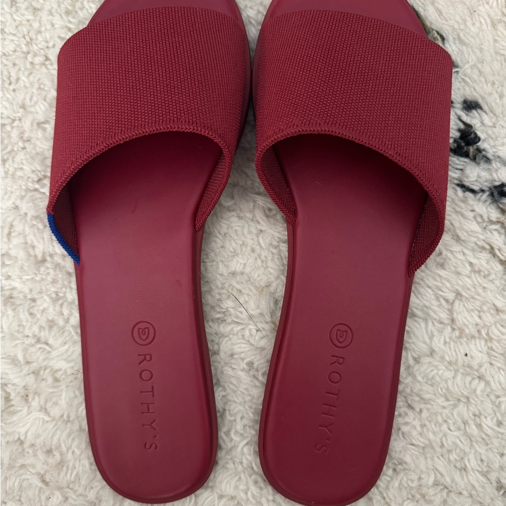 Rothy's Women's Red Slide Sandals